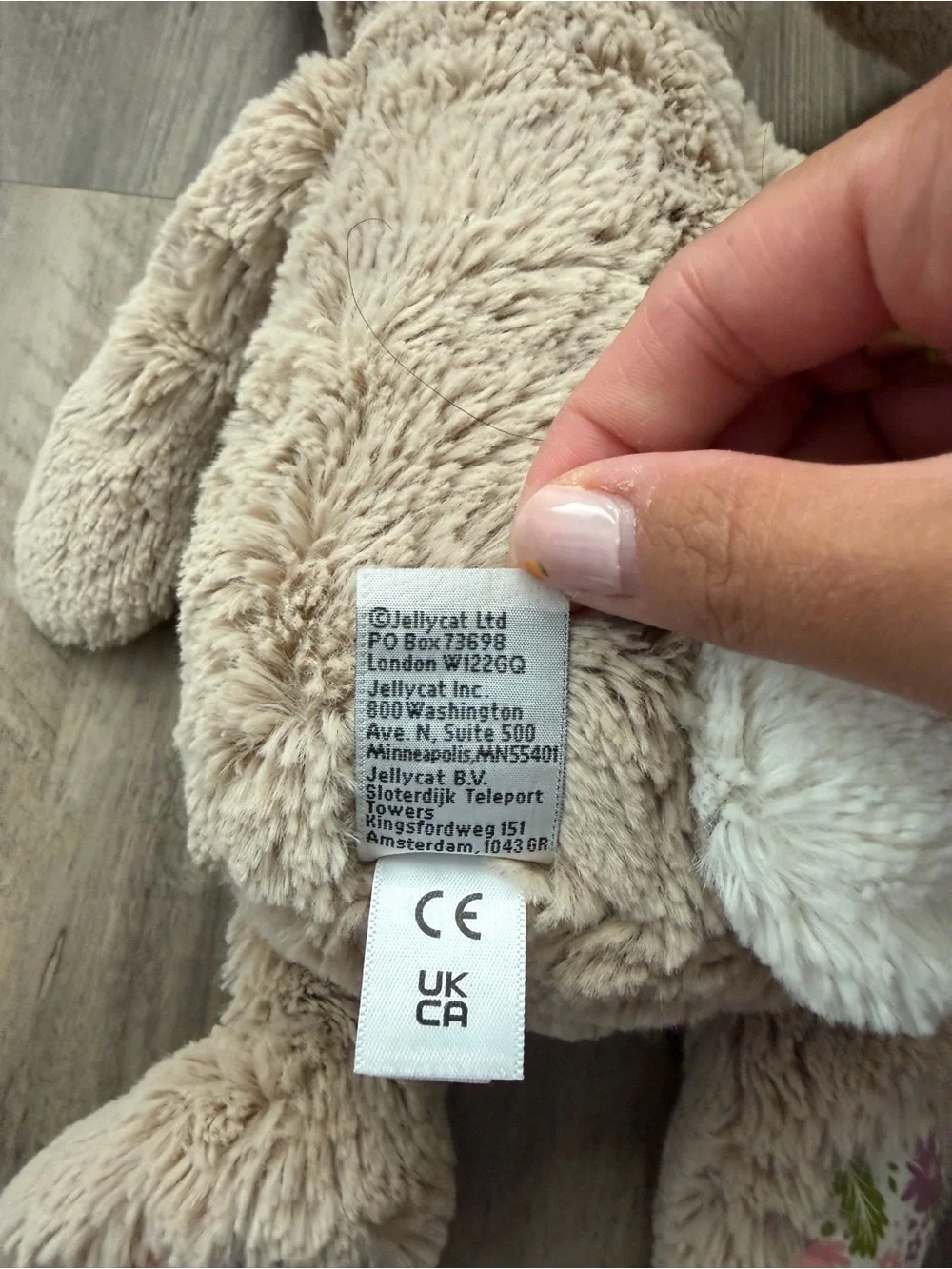 Jellycat Blossom Beige Bunny Petal